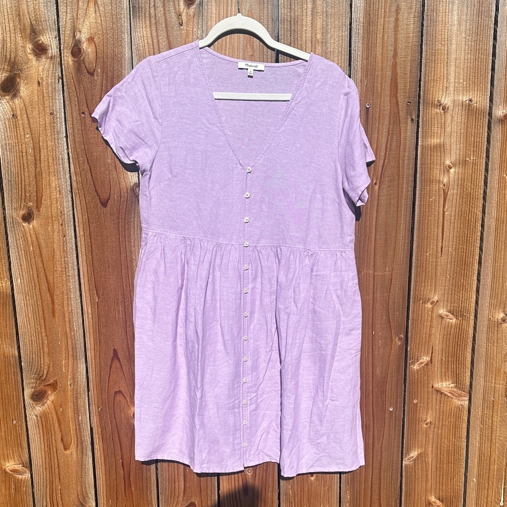 Never Worn Madewell Lavender Button-Down Dress